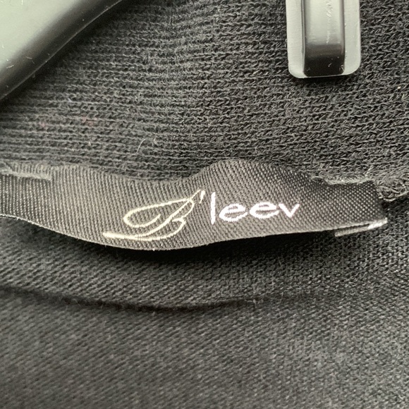 B' leev Leopard Animal Print Cardigan Black & Gray Sweater w/ Rhinestone Buttons - Picture 6 of 11